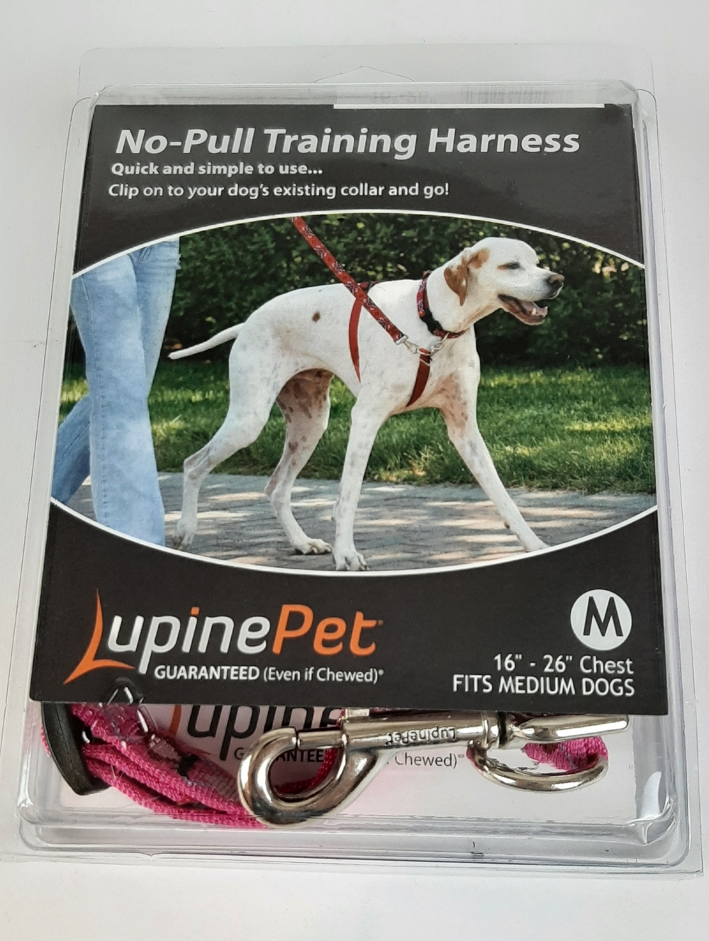 New LupinePet No-Pull Pink Training Harness Size Medium 16"-26" Chest